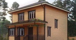 Двухэтажный дом из бруса в Орехово-Зуево от Строй-Рхв - строительство от 132015 руб.
